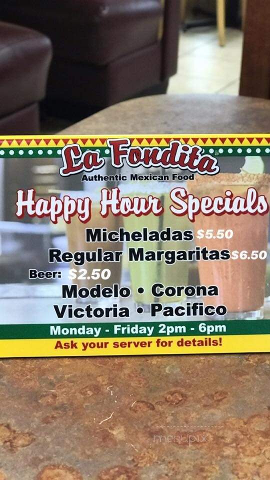 La Fondita - Salem, OR menu_pic