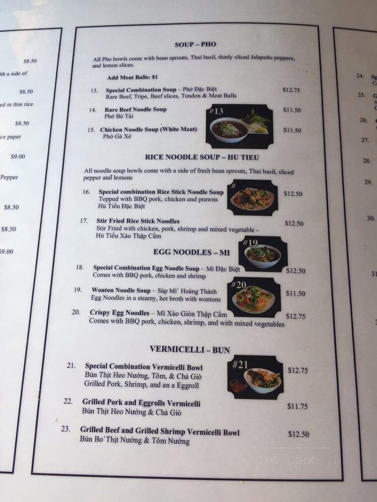 The Noodle Palace - Carmel, CA menu_pic