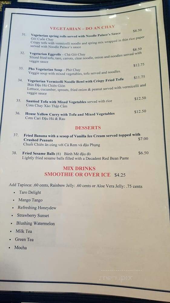 The Noodle Palace - Carmel, CA menu_pic