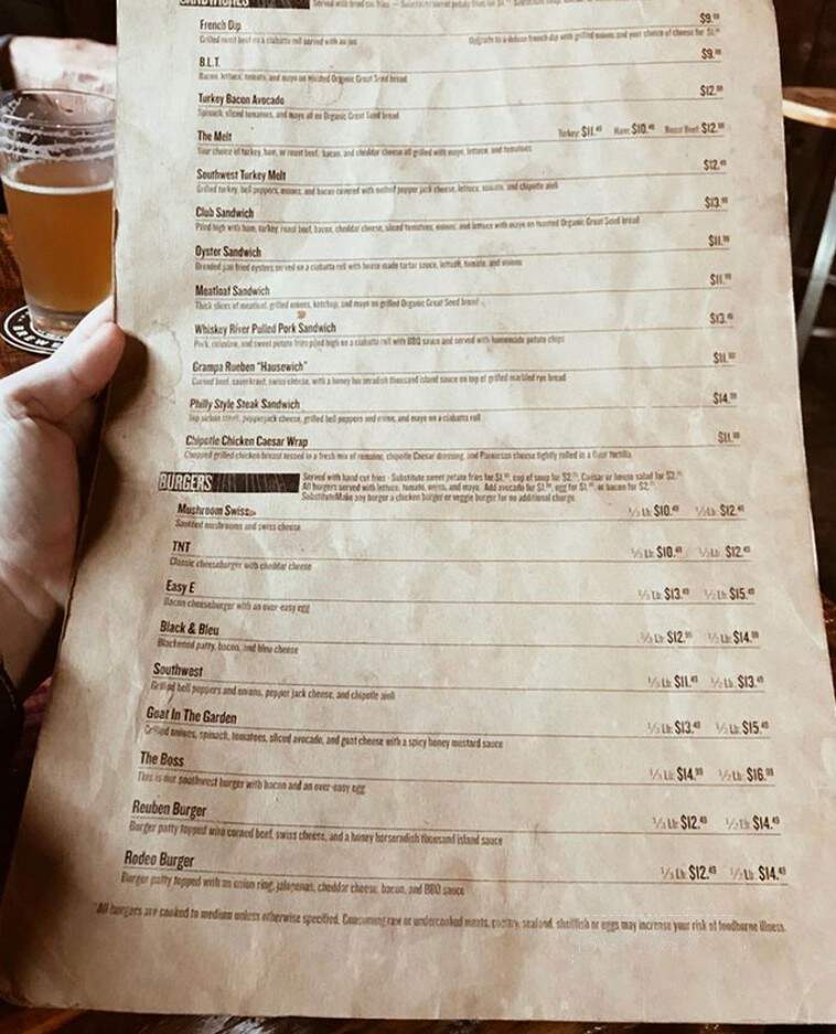 Pitchwood Alehouse - Raymond, WA menu_pic