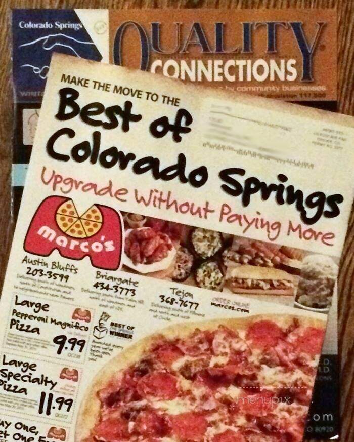 Marco's Pizza - Austin Bluffs - Colorado Springs, CO menu_pic