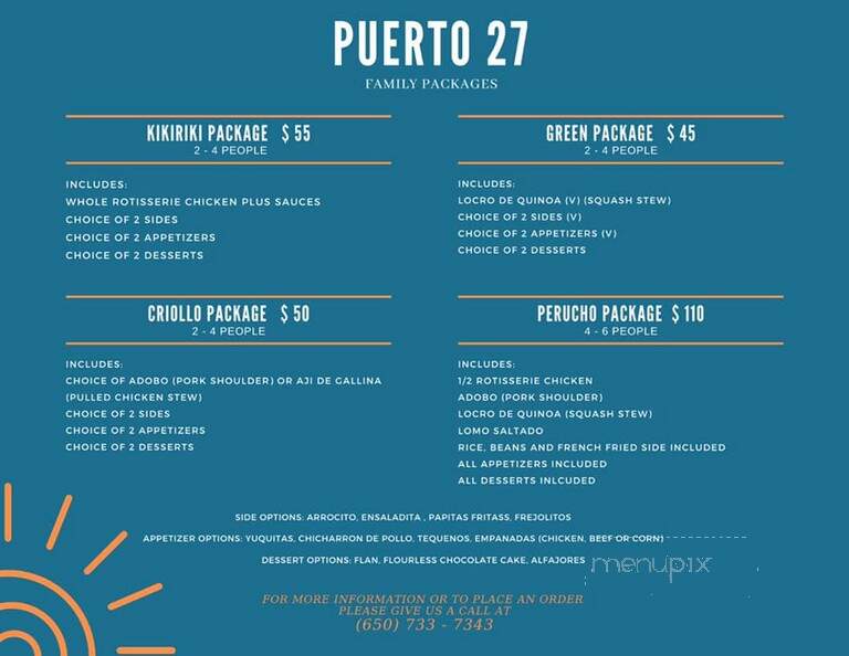 Puerto 27 Peruvian Kitchen & Pisco Bar - Pacifica, CA