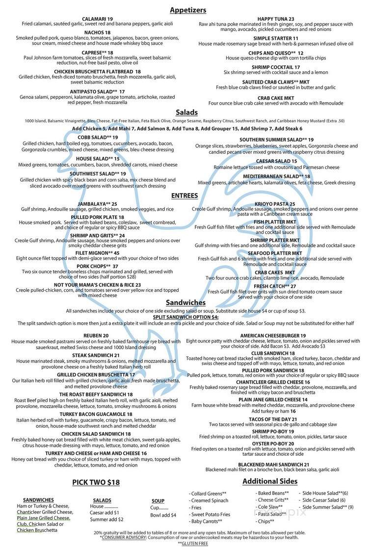 Chanticleer Bakery Eatery - Santa Rosa Beach, FL menu_pic