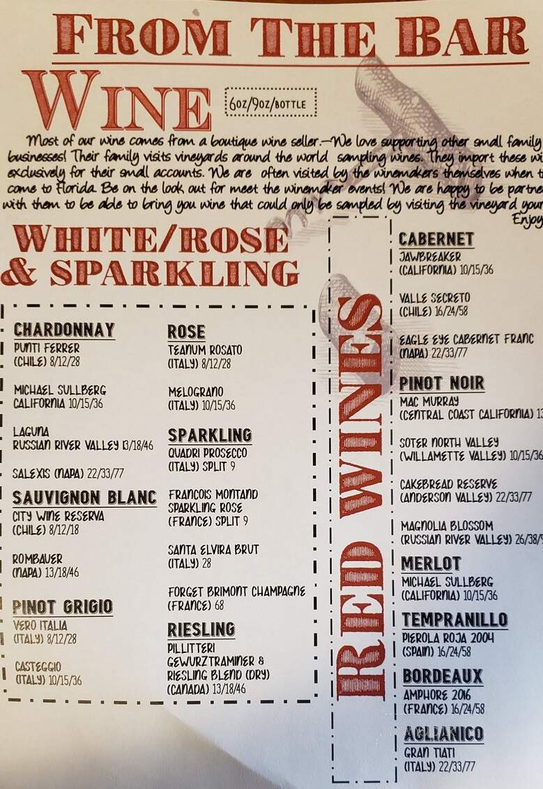 Chanticleer Bakery Eatery - Santa Rosa Beach, FL menu_pic