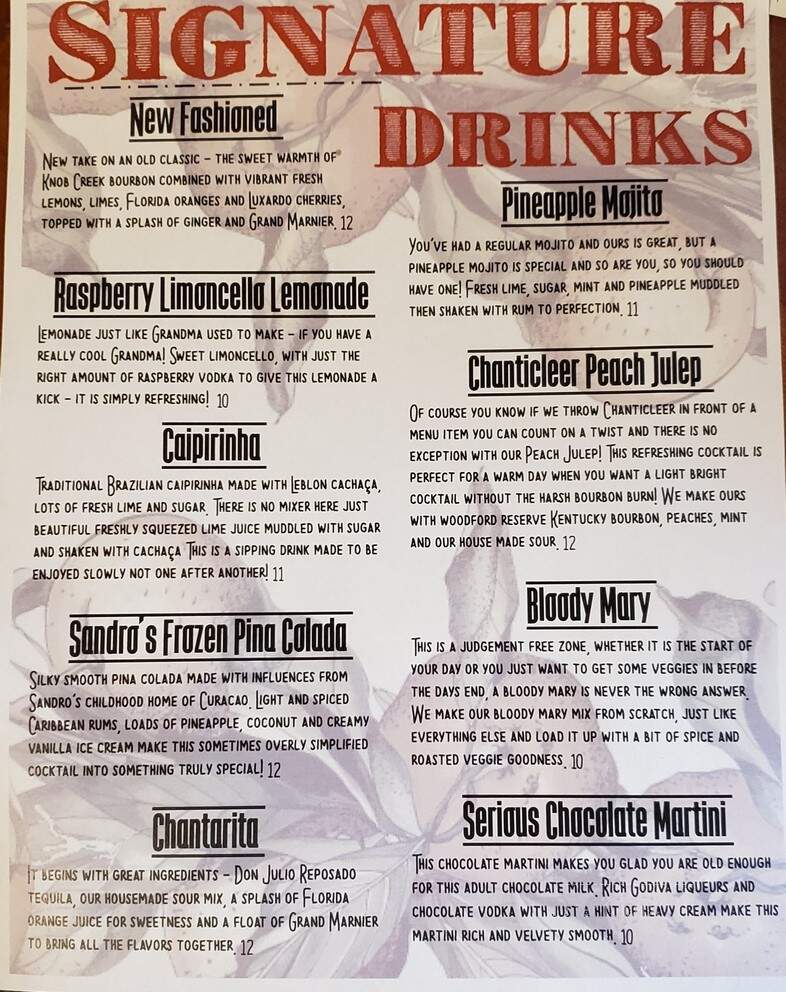 Chanticleer Bakery Eatery - Santa Rosa Beach, FL menu_pic