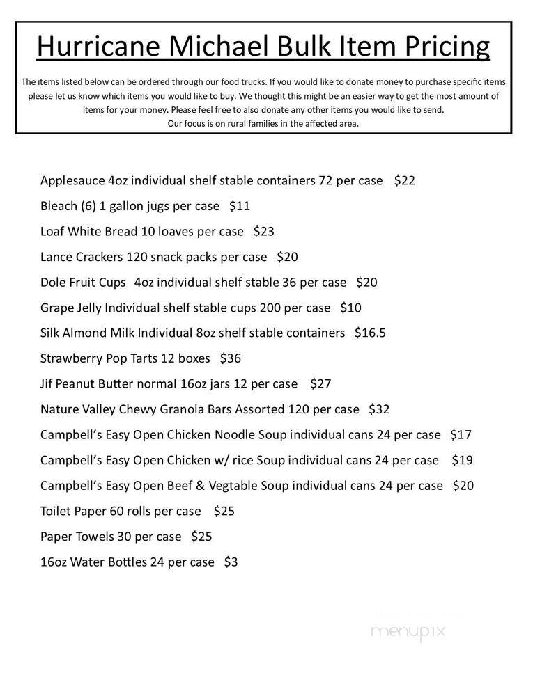 Chanticleer Bakery Eatery - Santa Rosa Beach, FL menu_pic