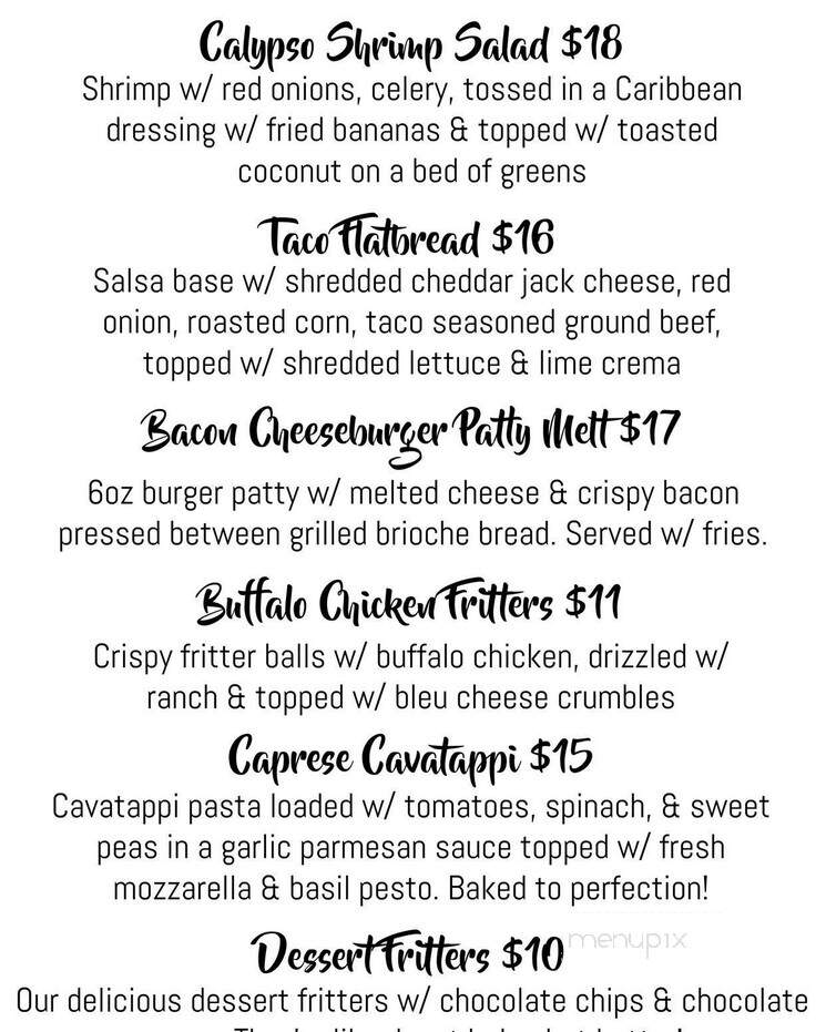 The New World Tavern - Plymouth, MA menu_pic