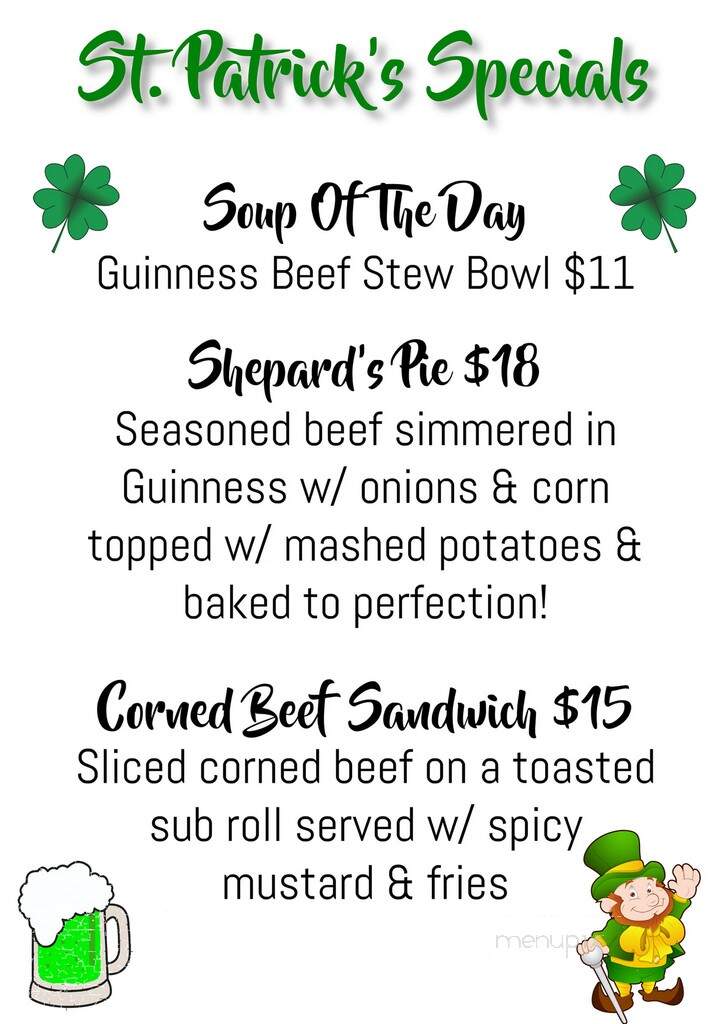 The New World Tavern - Plymouth, MA menu_pic
