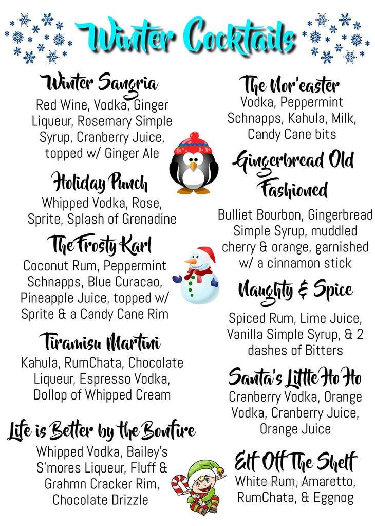 The New World Tavern - Plymouth, MA menu_pic