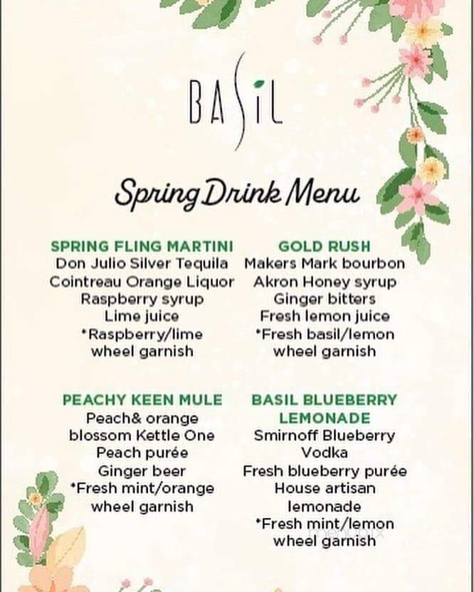 Basil Asian Bistro - Canton, OH menu_pic