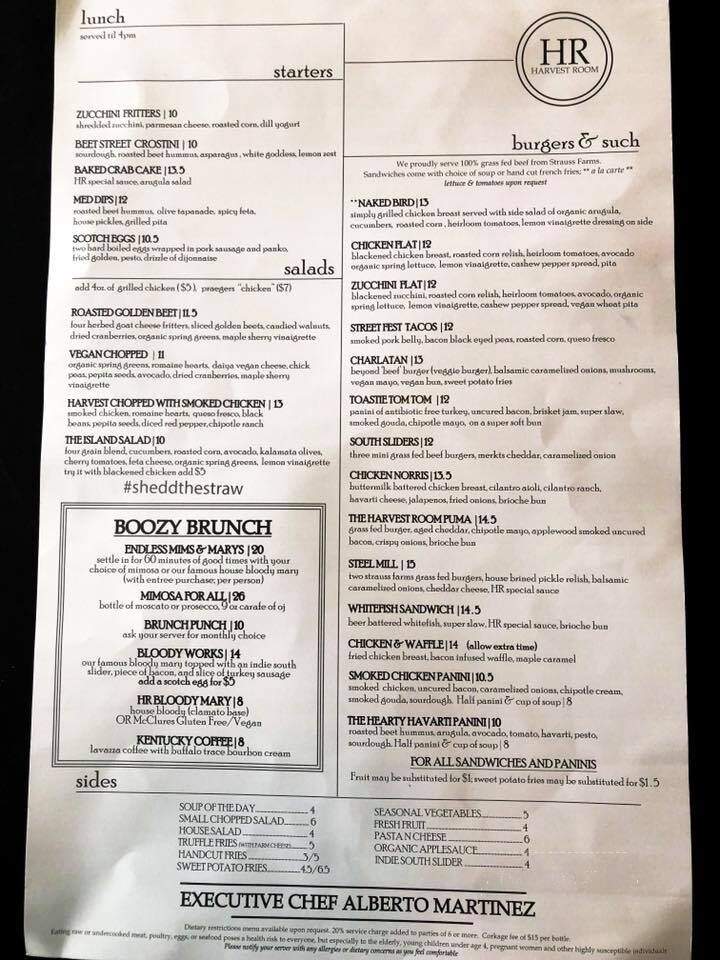 Harvest Room - Palos Heights, IL menu_pic