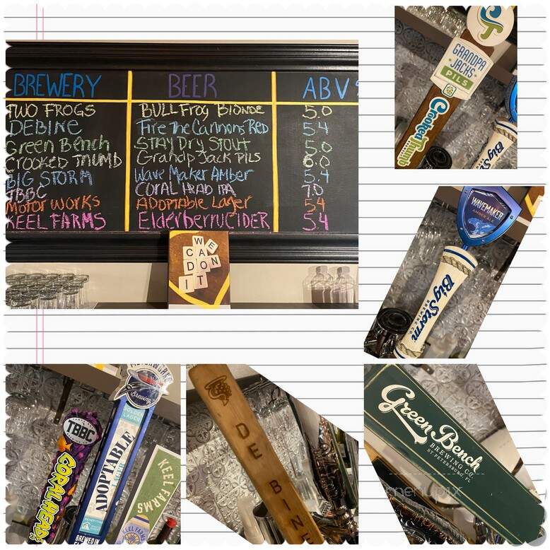 Wine at the Docks - Tarpon Springs, FL menu_pic