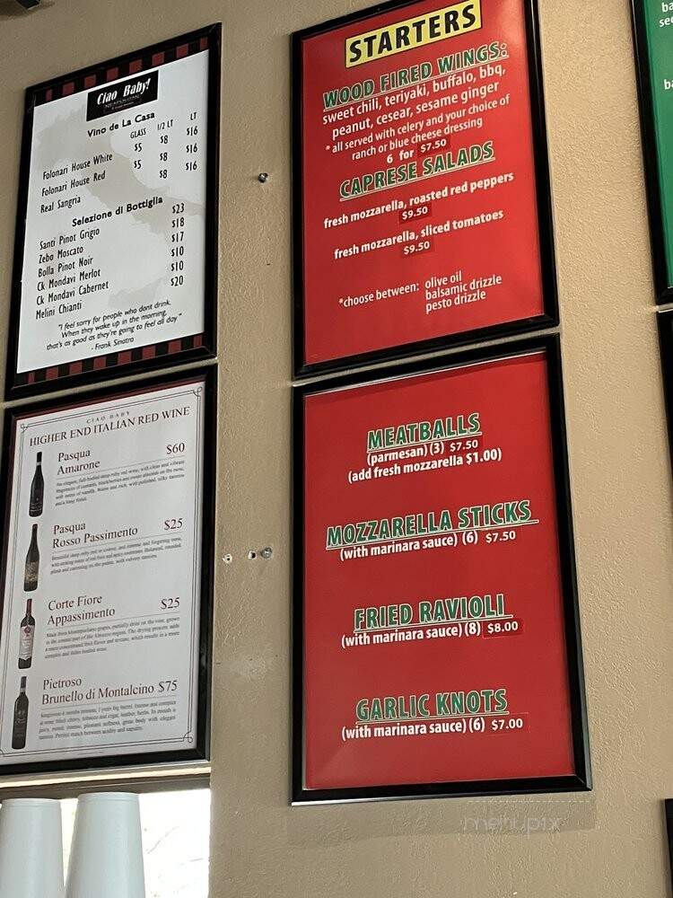 Ciao Baby - Collierville, TN menu_pic