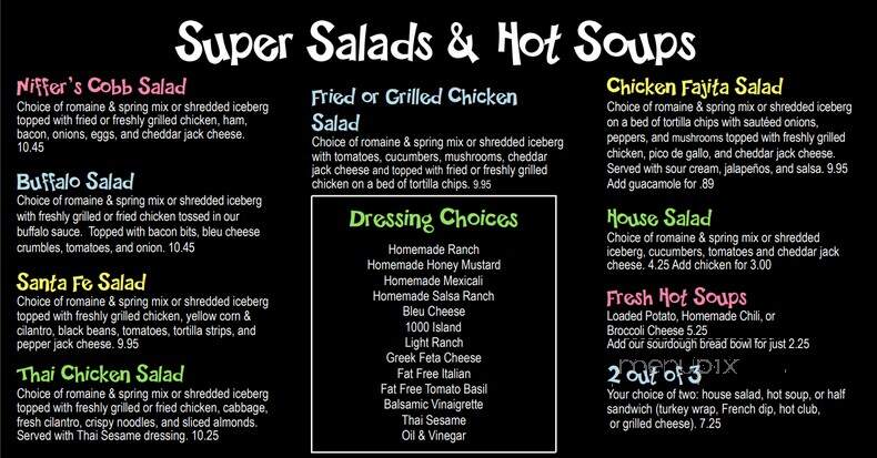 Niffer's at the Tracks - Opelika, AL menu_pic