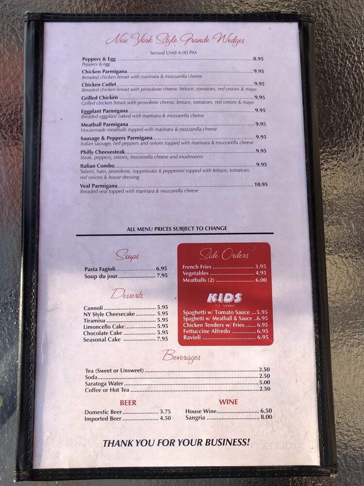 Ducatis Pizzeria & Trattoria - Myrtle Beach, SC menu_pic