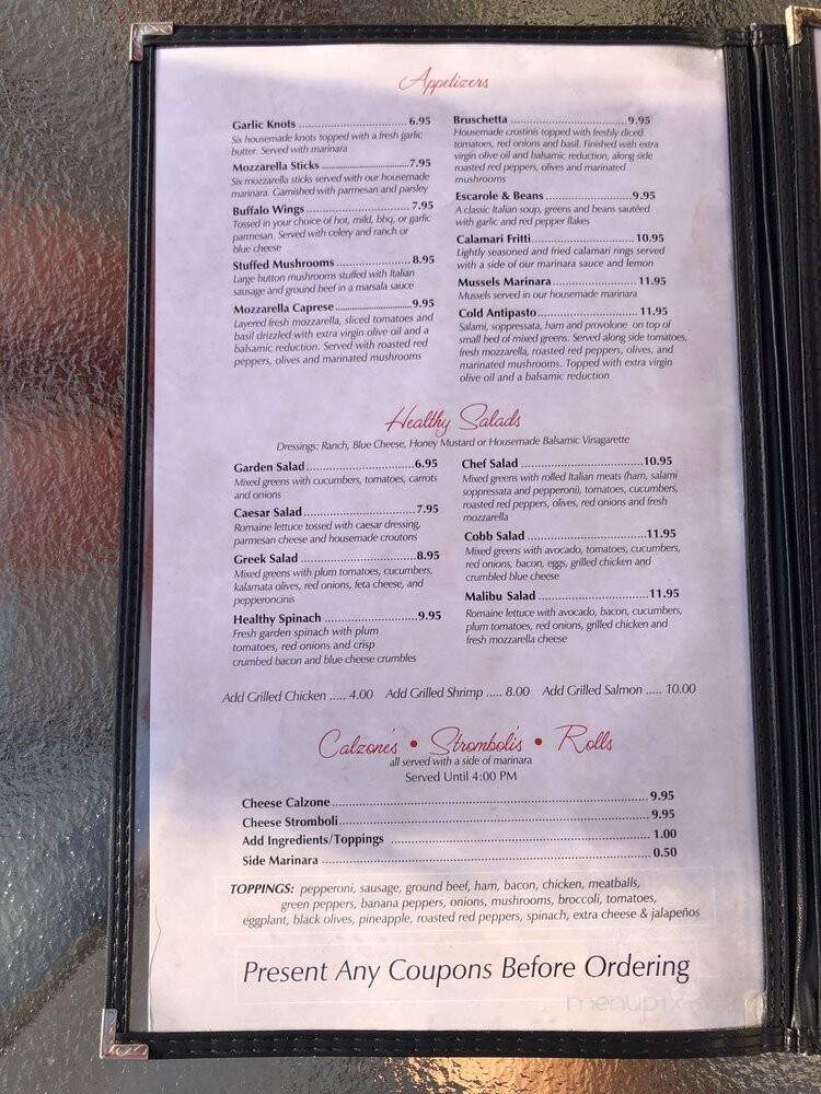 Ducatis Pizzeria & Trattoria - Myrtle Beach, SC menu_pic