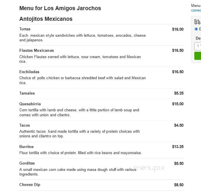 Los Amigos - Myrtle Beach, SC menu_pic