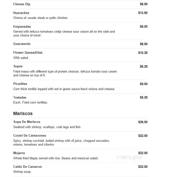 Los Amigos - Myrtle Beach, SC menu_pic