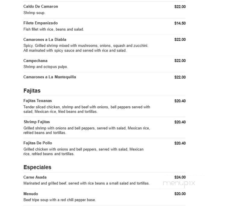 Los Amigos - Myrtle Beach, SC menu_pic