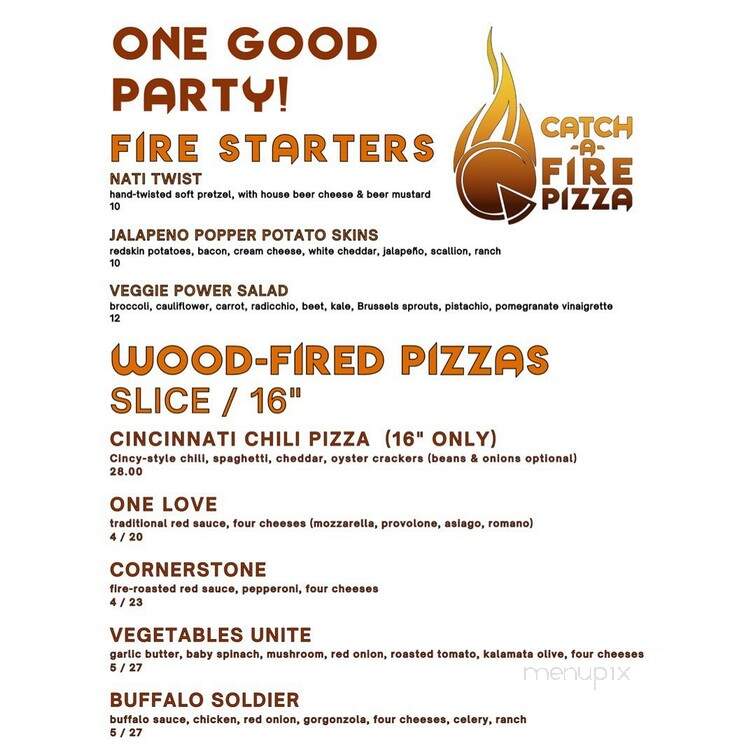 Catch-a-Fire Pizza - Cincinnati, OH menu_pic