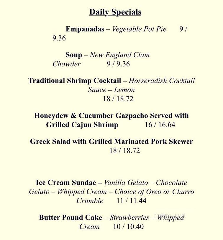 52 Main - Millerton, NY menu_pic