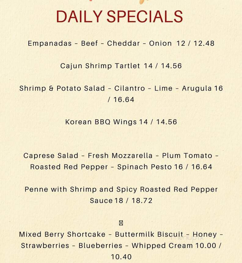 52 Main - Millerton, NY menu_pic