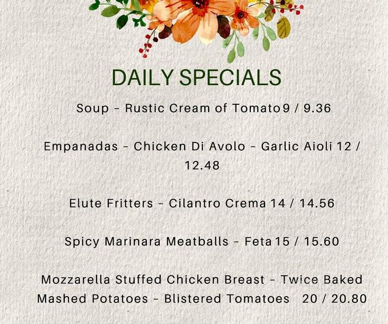 52 Main - Millerton, NY menu_pic