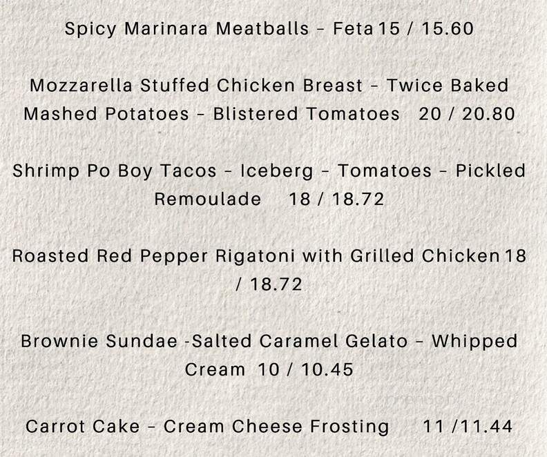 52 Main - Millerton, NY menu_pic