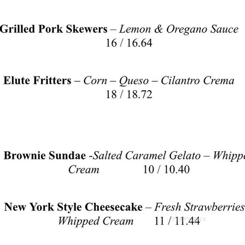52 Main - Millerton, NY menu_pic
