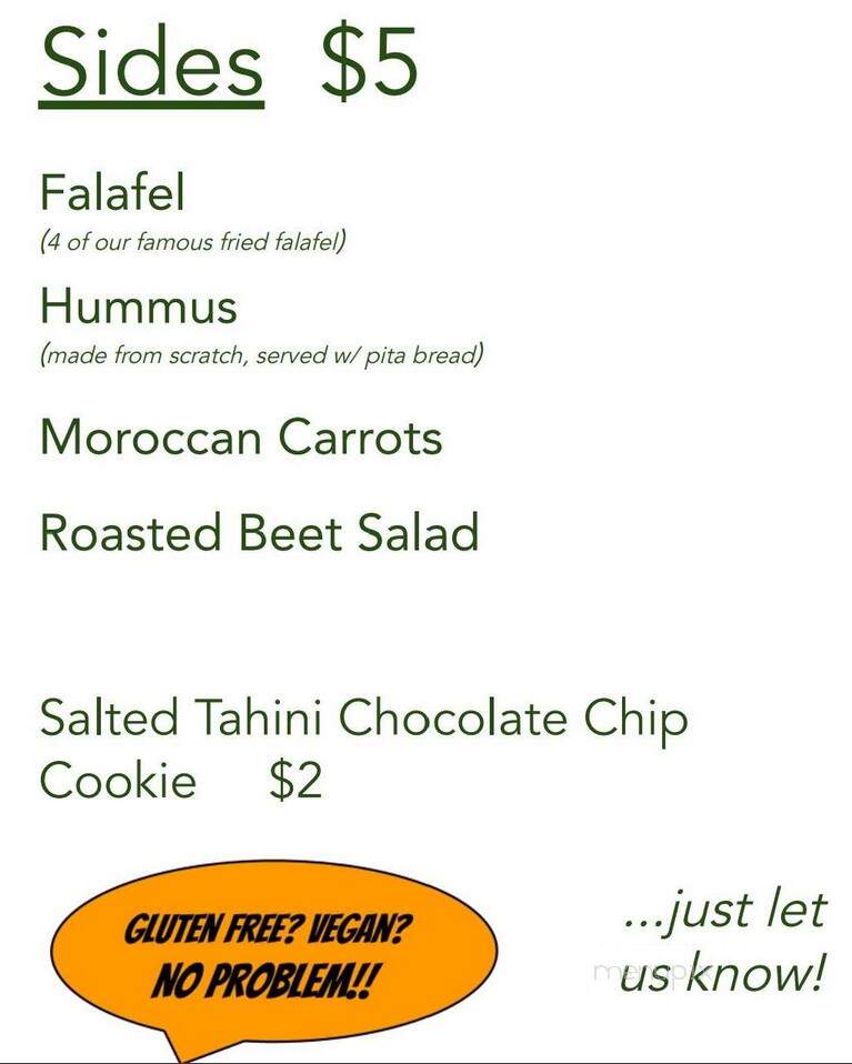 Banzo Restaurant - Madison, WI menu_pic