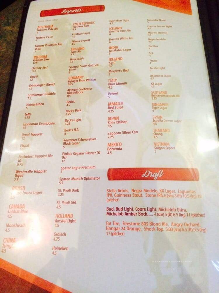 Burgers & Beer - La Quinta, CA menu_pic