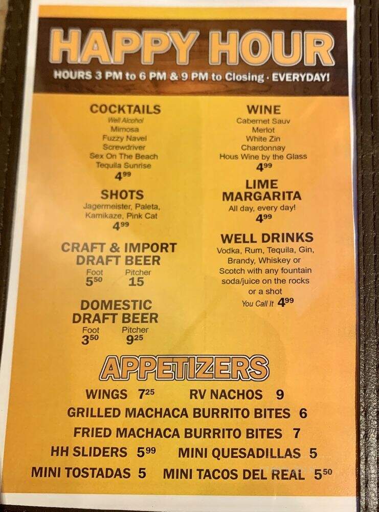 Burgers & Beer - La Quinta, CA menu_pic