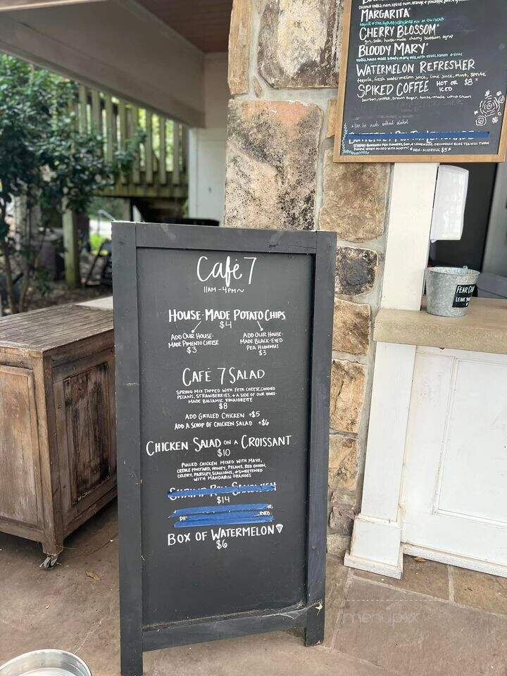 Cafe 7 - Lookout Mountain, GA menu_pic