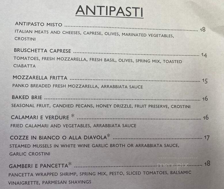 Caffe' Torino in the Foothills - Tucson, AZ menu_pic
