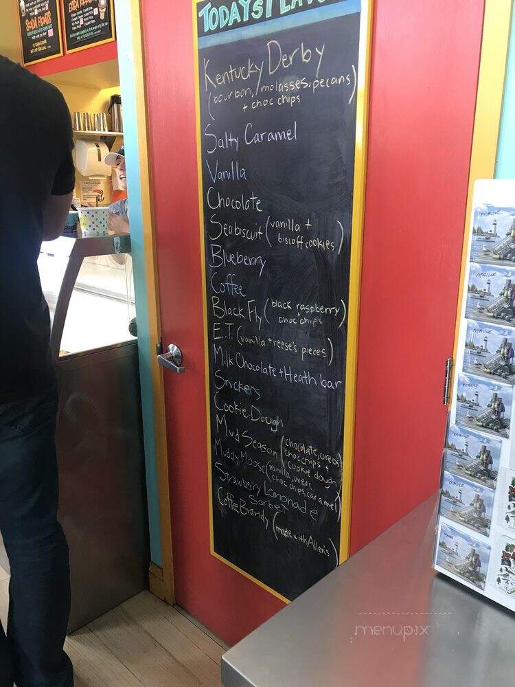 Captain Sam's Ice Cream - Portland, ME menu_pic