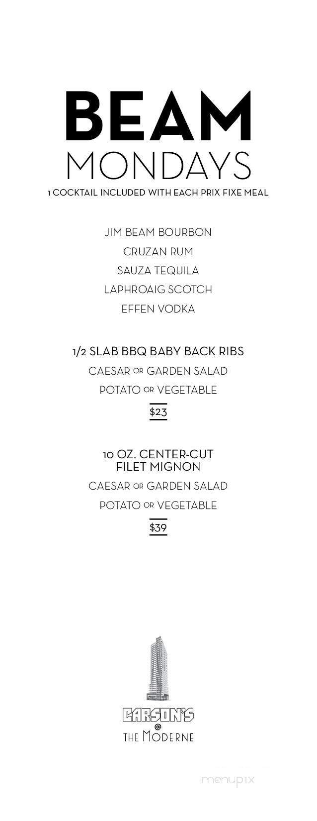 Carson's Milwaukee - Milwaukee, WI menu_pic