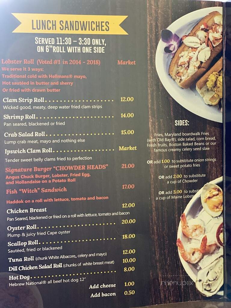 Chowderheads - Jupiter, FL menu_pic