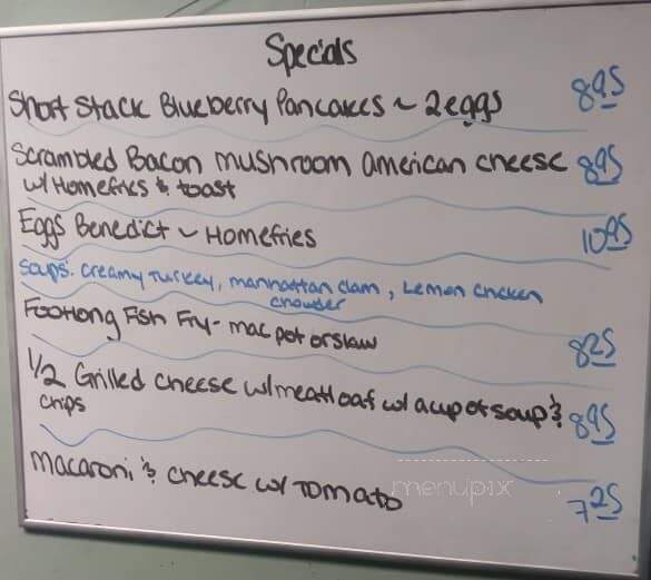 Chrissy and Tims Diner - Coxsackie, NY menu_pic