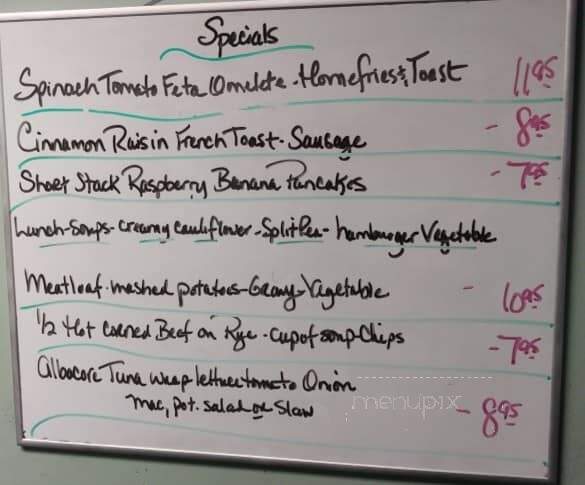Chrissy and Tims Diner - Coxsackie, NY menu_pic