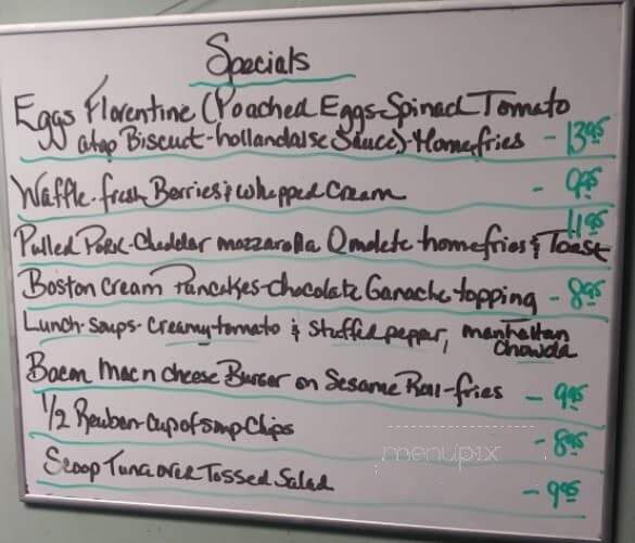 Chrissy and Tims Diner - Coxsackie, NY menu_pic