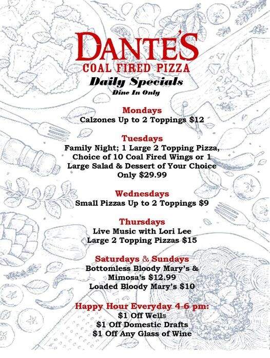Dante's Coal Fired Pizza - Cape Coral, FL menu_pic