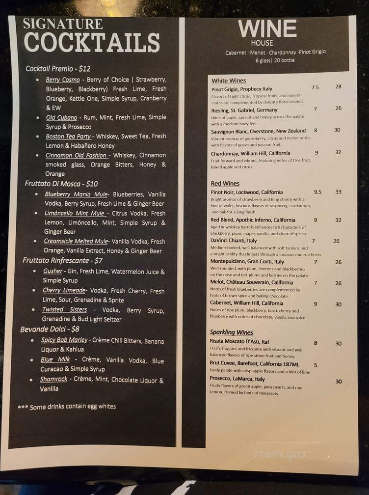 Dante's Coal Fired Pizza - Cape Coral, FL menu_pic