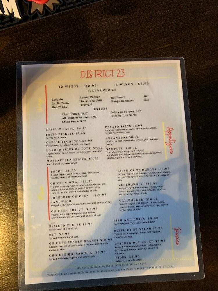 Drunken Goat Bar & Grill - Fort Mill, SC menu_pic