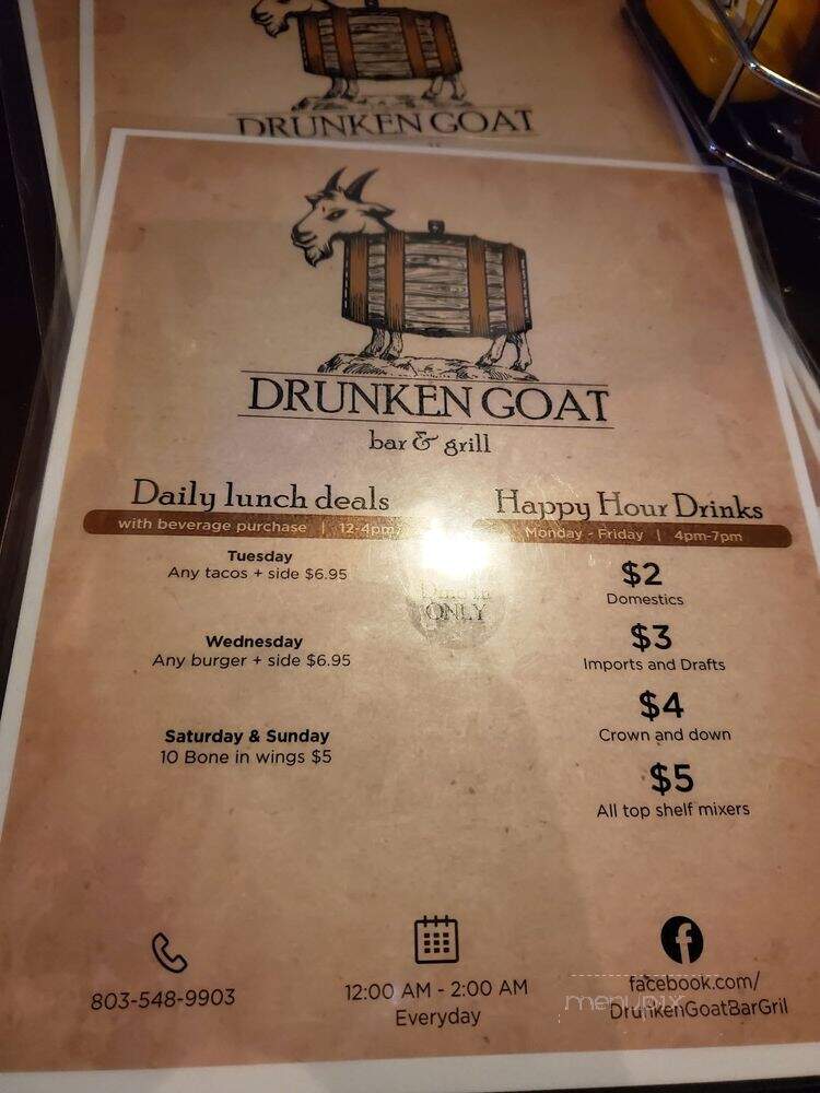 Drunken Goat Bar & Grill - Fort Mill, SC