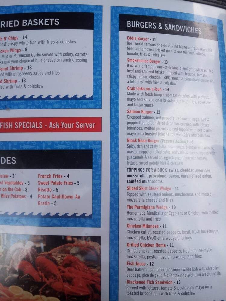 Eddie's Seafood & Raw Bar - Italian, Burgers & Steak - Mooresville, NC