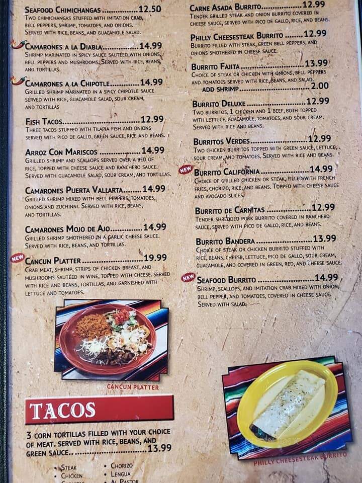 las ranitas mexican restaurant - Thief River Falls, MN menu_pic