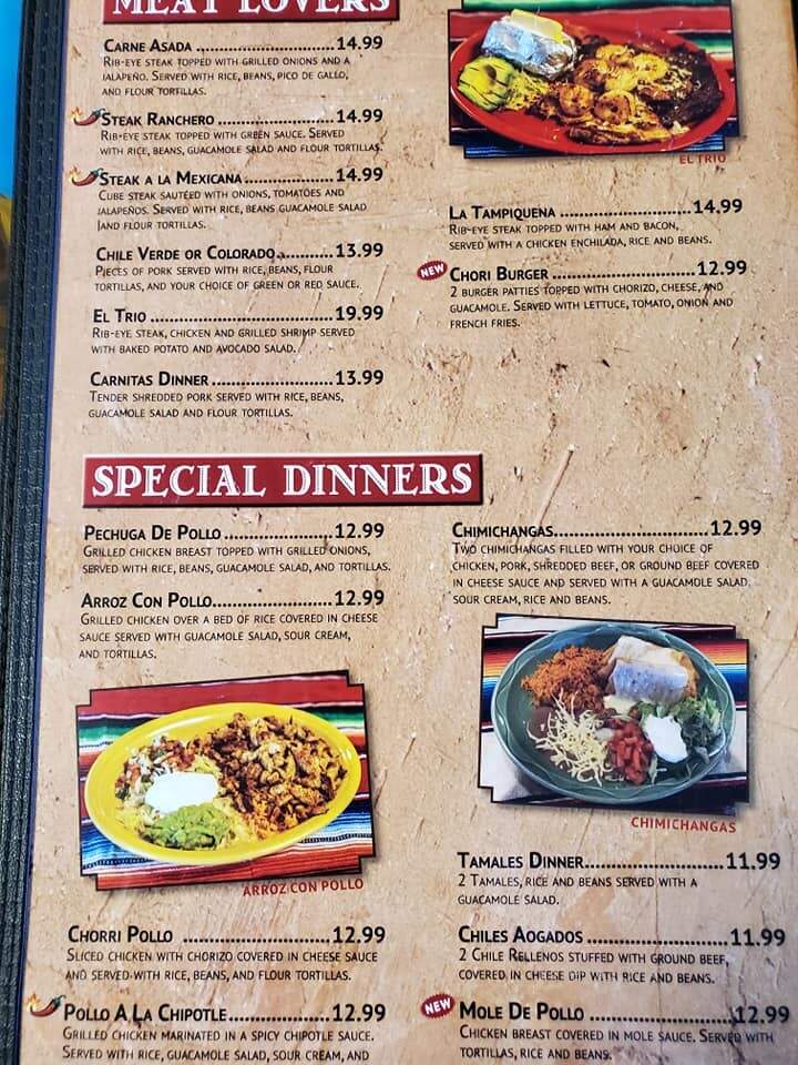 las ranitas mexican restaurant - Thief River Falls, MN menu_pic