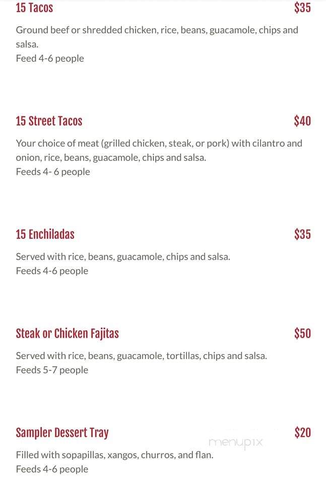 las ranitas mexican restaurant - Thief River Falls, MN menu_pic