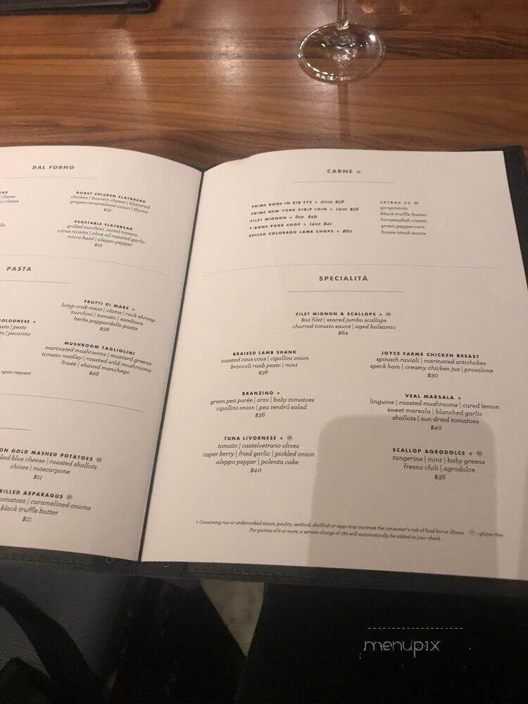 Fiorenzo Italian Steakhouse - Orlando, FL menu_pic