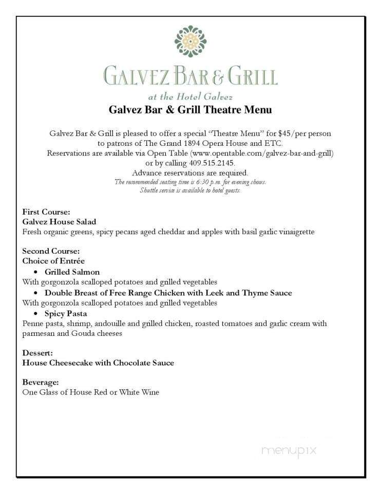 Galvez Bar & Grill - Galveston, TX